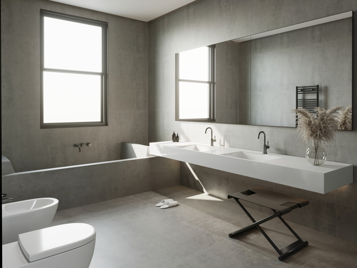 Béton ciré pour salle de bain : pourquoi ce choix